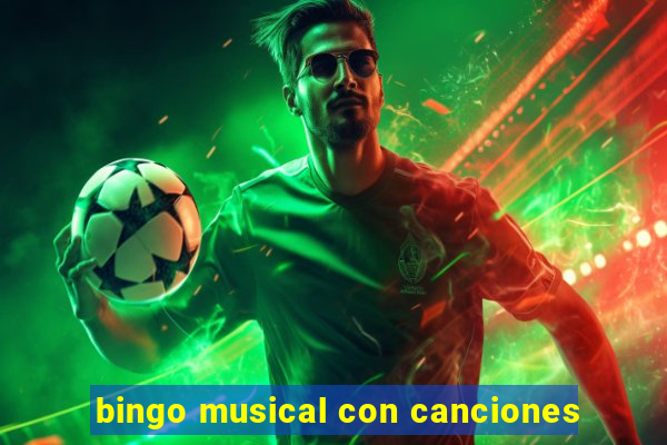 bingo musical con canciones