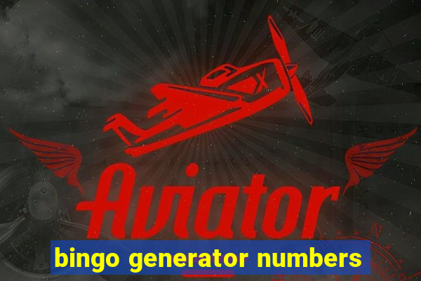 bingo generator numbers