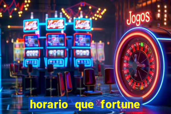 horario que fortune tiger paga