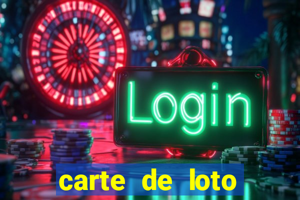 carte de loto bingo a imprimer gratuit