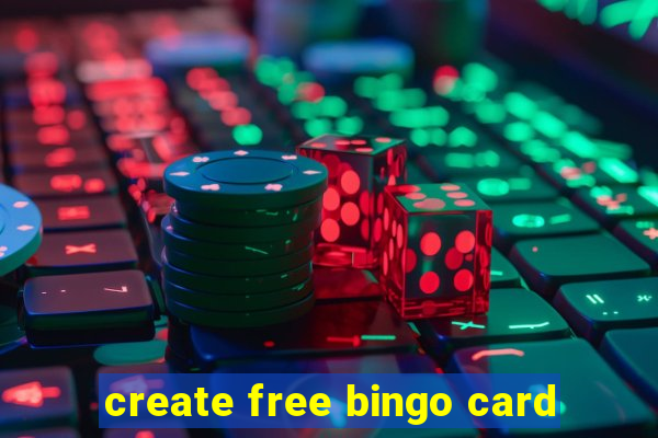 create free bingo card