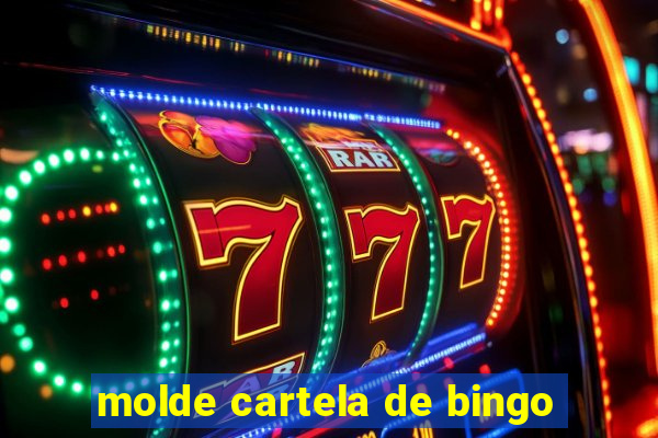 molde cartela de bingo