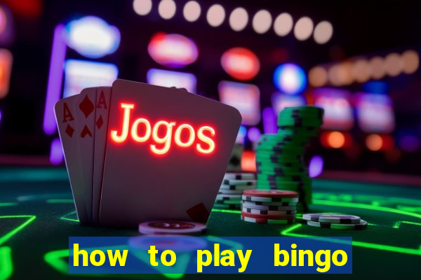 how to play bingo for money