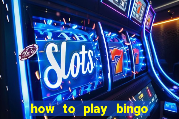 how to play bingo for money