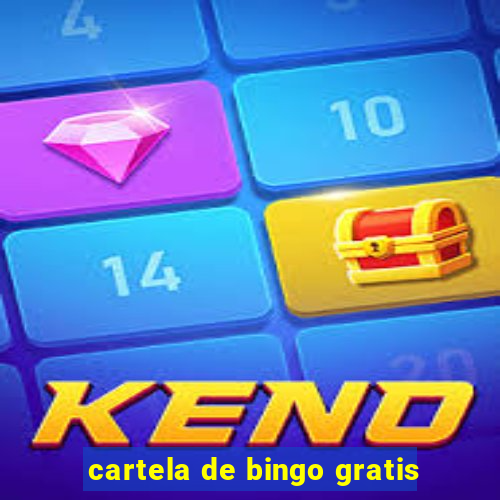 cartela de bingo gratis