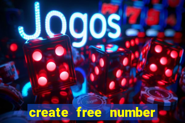 create free number bingo card