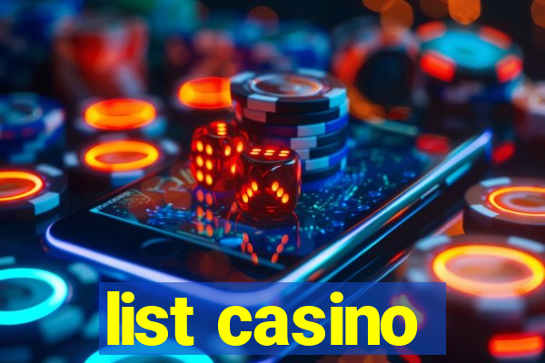 list casino