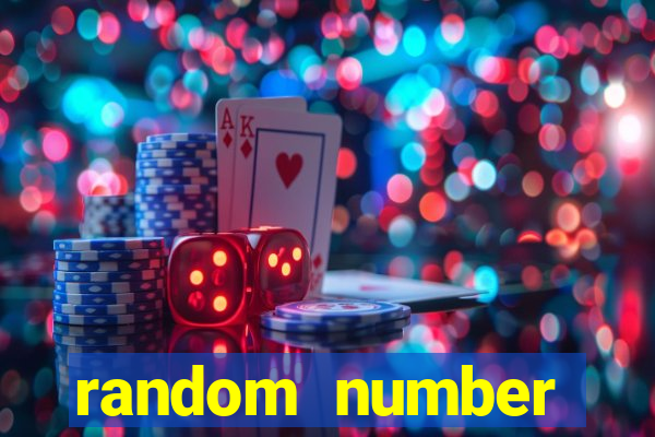 random number generator bingo