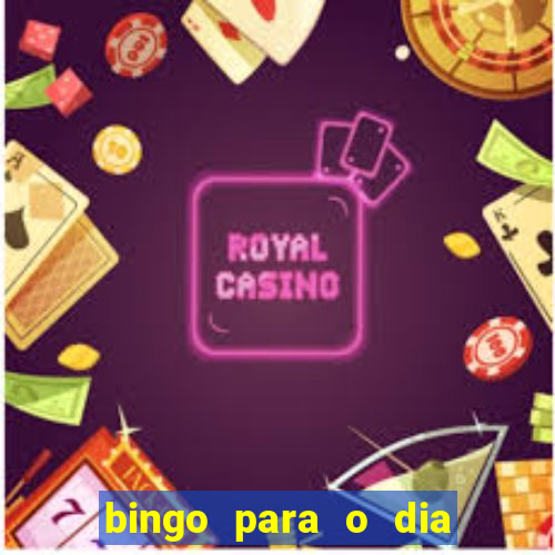 bingo para o dia da mulher