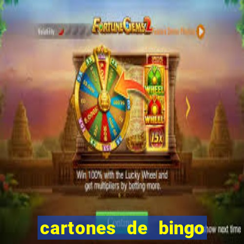 cartones de bingo para imprimir