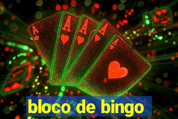 bloco de bingo