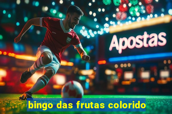 bingo das frutas colorido