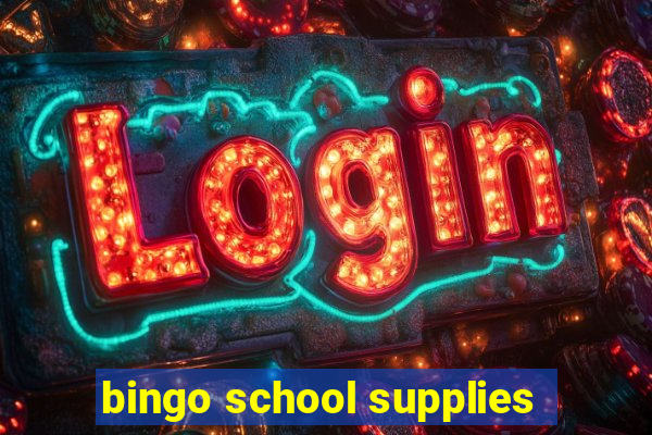 bingo school supplies