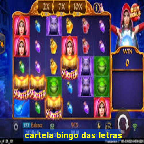 cartela bingo das letras