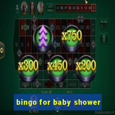 bingo for baby shower