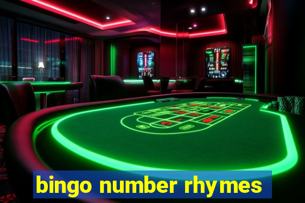 bingo number rhymes