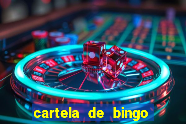 cartela de bingo cha de bebe