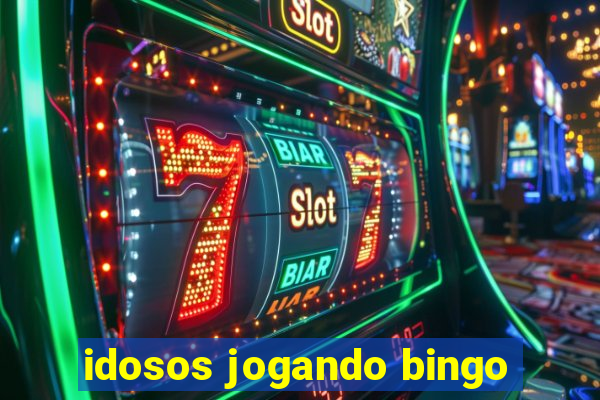 idosos jogando bingo